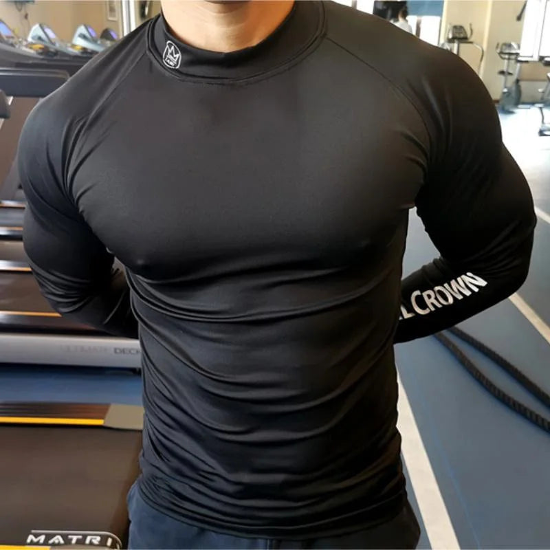 Fitness T-shirt Compression Muscle Workout Clothing