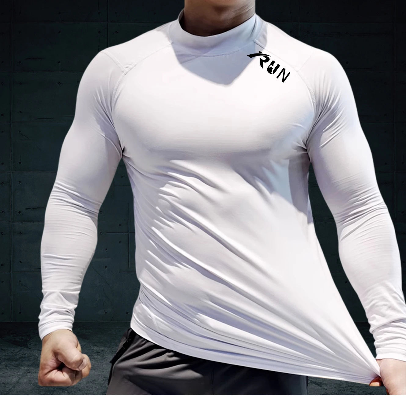 Dry Long Sleeve T-Shirts Running Workouts Undershirt