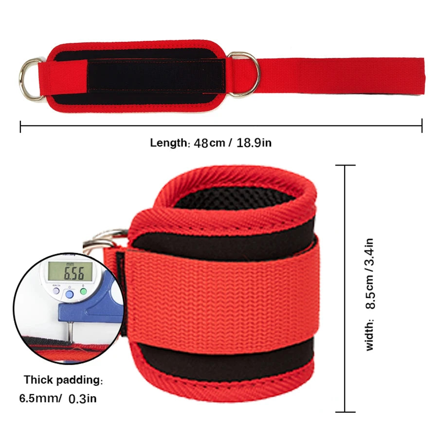 Ankle Straps Adjustable D-Ring