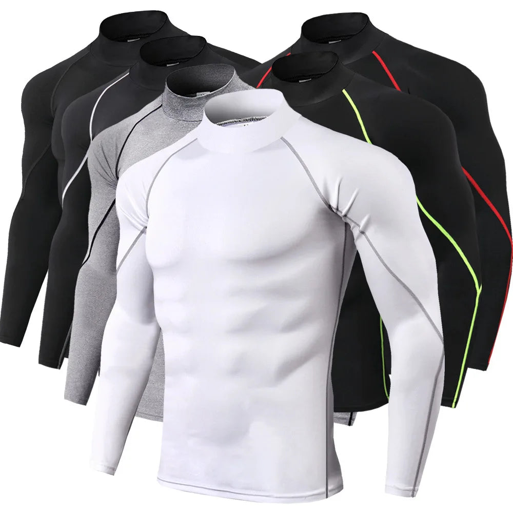 Men Sport T-shirt Long Sleeve Compression