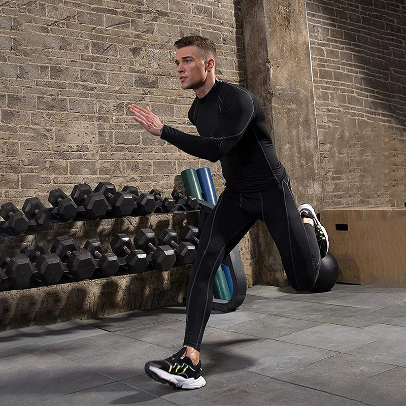 Men Sport T-shirt Long Sleeve Compression
