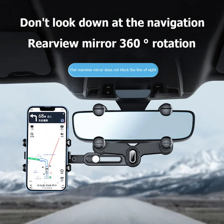 Car Phone Holder Rotatable and Retractable